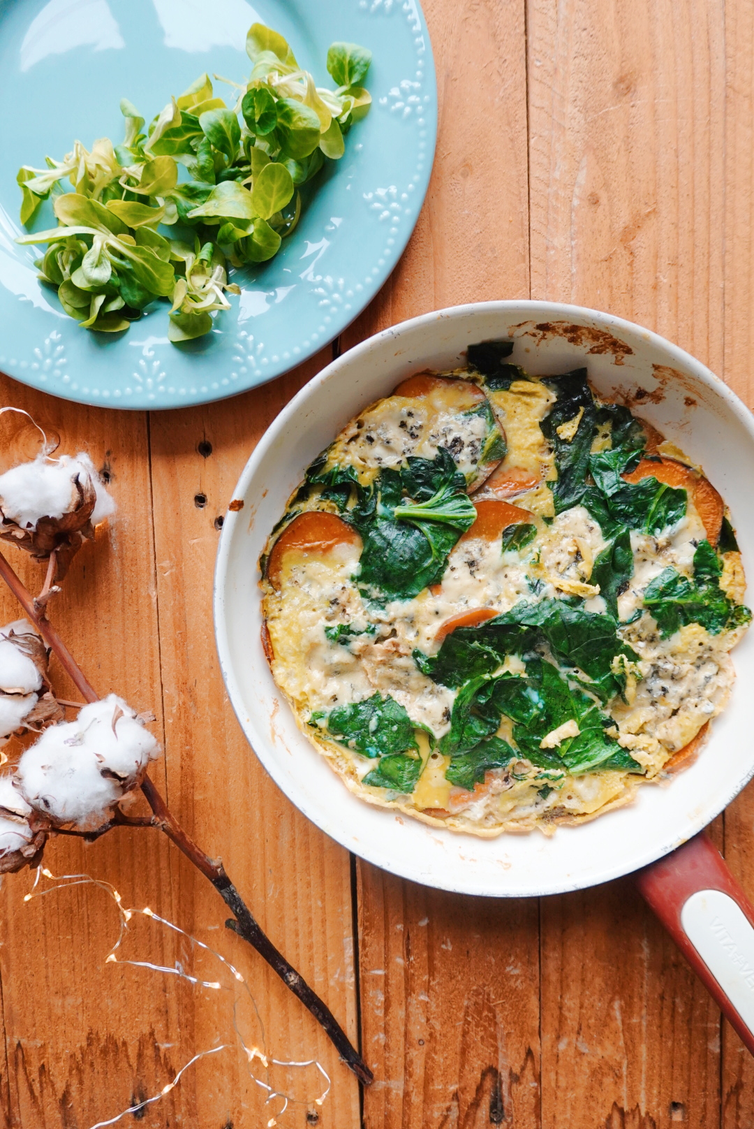 Frittata Aux Pinards Patate Douce Et Bleu D Ad Le Lau La Menthe