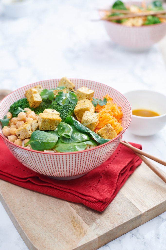 Recette de buddha bowl healthy vegan légumes d'hiver