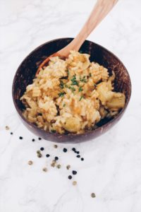 Recette de riz thaï réalisé avec le BIO MIX Lili Bulk "Thai'm to dine" sur Lau à la menthe, blog food belge