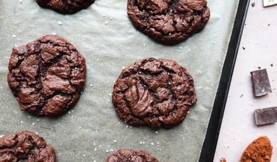 Recette de cookie brownie au chocolat fondant